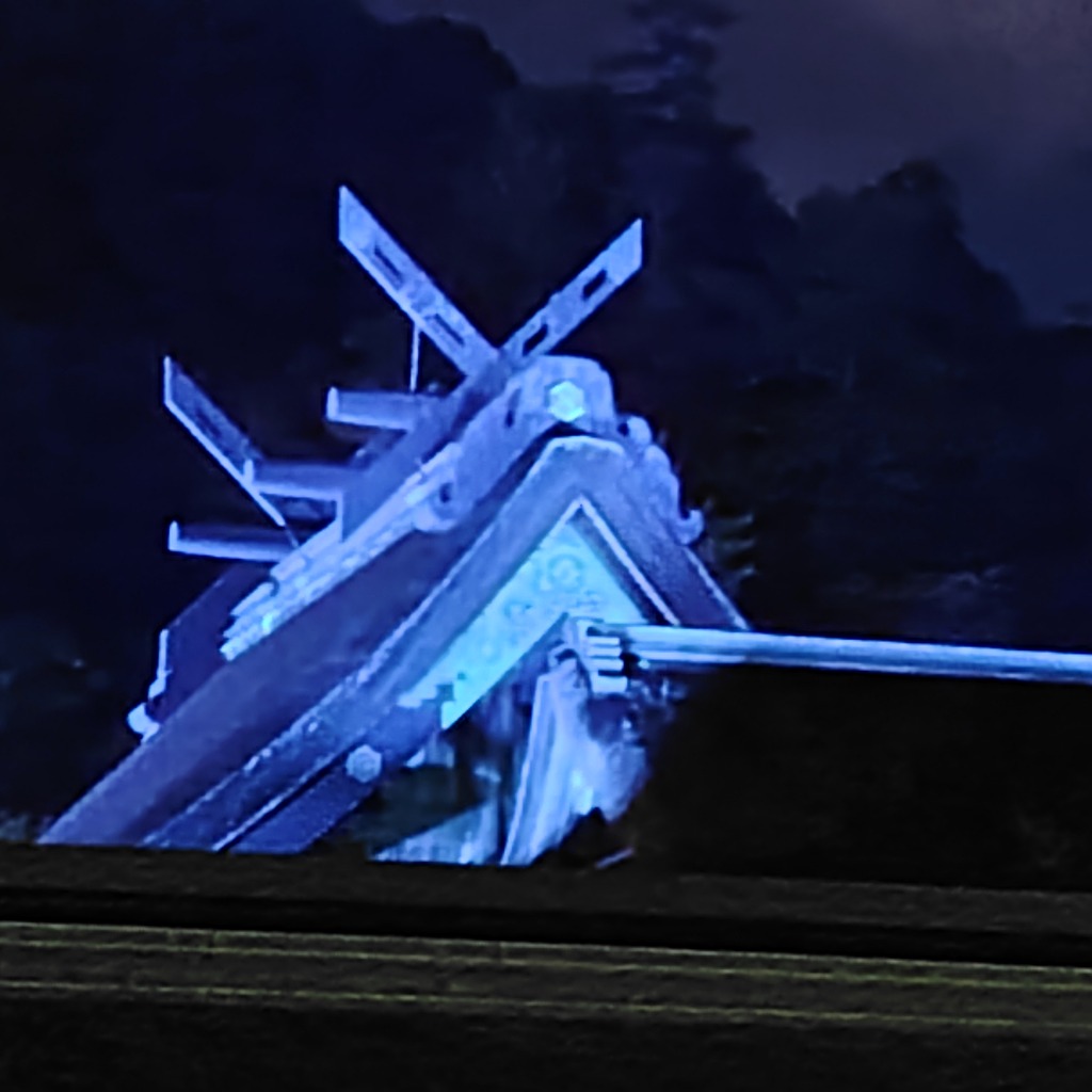 出雲大社御本殿ブルーライトアップのアイキャッチ画像